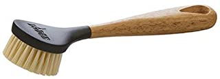 Lodge 10 Inch Scrub Brush. Cast Iron Scrub Brush with Ergonomic Design and Dense Bristles.