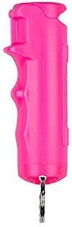 SABRE RED Flip Top Pepper Gel Spray Keychain – Maximum Strength OC Spray, Durable Hard Case, Easier to Use, Finger Grip for Accurate Aim, 12-Foot (4M) Range, 25 Bursts (5x Other Brands) – Gel is Safer