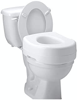 Carex Toilet Seat Riser - Adds 5 Inch of Height to Toilet - Raised Toilet Seat With 300 Pound Weight Capacity - Slip-Resistant