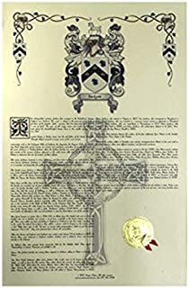 Lopez Coat of Arms, Family Crest and Name History - Celebration Scroll 11x17 Portrait - Italy Origin