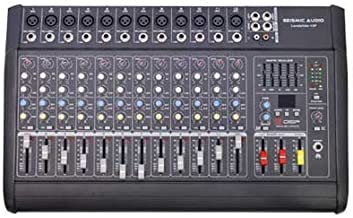 Seismic Audio - LandSlide-12P - 12 Channel DSP Professional Powered Mixer - Power