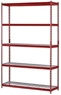 Muscle Rack UR184872-R 5-Shelf Steel Shelving Unit, 48