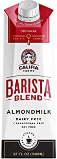 Califia Farms Original Almondmilk Barista Blend, 32 Oz (Pack of 6) | Dairy Free | Plant Based | Nut Milk | Vegan | Non-GMO