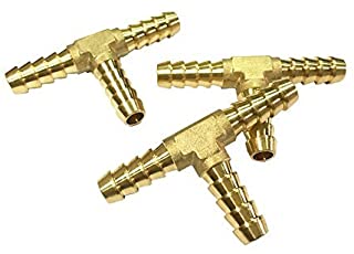 NIGO 3-Way Tee Brass Hose Fitting (3, 1/4