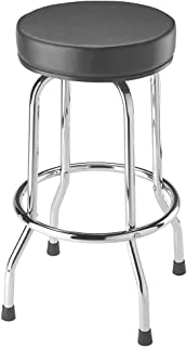 Torin Big Red Swivel Bar Stool / Shop Seat, Black
