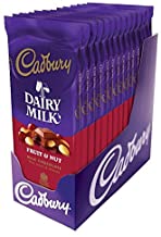 CADBURY Chocolate Candy Bar, Fruit and Nut, 3.5 Ounce (Pack of 14)