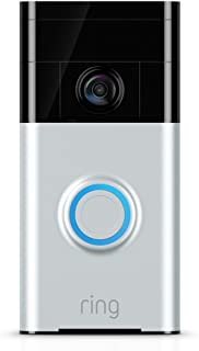 Ring Video Doorbell with HD Video, Motion Activated Alerts, Easy Installation - Satin Nickel