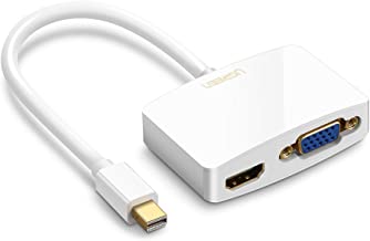 UGREEN Mini DisplayPort to HDMI VGA Adapter Converter 4K Thunderbolt 2.0 Compatible for MacBook Pro, MacBook Air, iMac, Surface Pro 1 2 3 4 6, Surface Laptop 2, Surface Book, ThinkPad X1 (White)