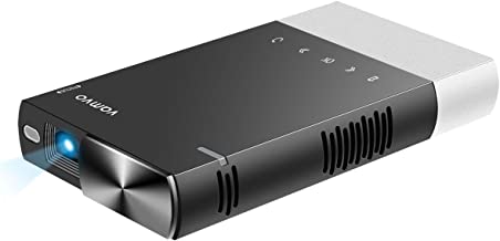 Mini Projector, Vamvo Ultra Mini Portable Projector 1080p Supported HD DLP LED Rechargeable Pico Projector with HDMI, USB, TF, and Micro SD Supports iPhone Android Laptop PC Projectors for Outdoor