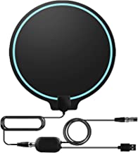 [Upgraded 2019] Cinati TV Antenna, Amplified HD Digital TV Indoor Antenna Long 130 Miles Range, 4K 1080P HD VHF UHF for Local Channels, Strong Magic Stickers, Ultra Thin
