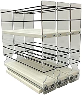 Vertical Spice - 222x2x11 DC - Spice Rack - Cabinet Mounted- 3 Drawers - 30 Capacity - New and Unique