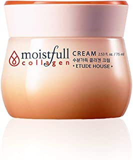 ETUDE HOUSE Moistfull Collagen Cream, Soft Moist Gel Type Moisturizing Facial Cream, 63.4% Super Collagen Water & Bobab Water Makes Skin Plumpy with Long Lasting Moist, 2.53 Fl Oz