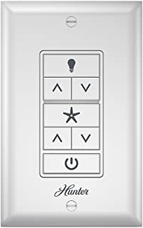 Hunter 99375 Universal Ceiling Fan Wall Control Universal Ceiling Fan Wall Controlwhite
