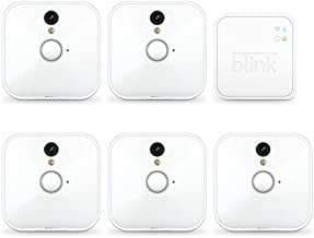 Blink Indoor Home Security Camera System with Motion Detection, HD Video, 2-Year Battery Life and Cloud Storage Included - 5 Camera Kit