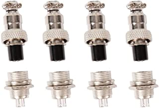 Elitee Aviation Connector Mini Plug 4 pin 12mm Male Female Panel Metal Aviation Wire Connector Plug 4 Pairs