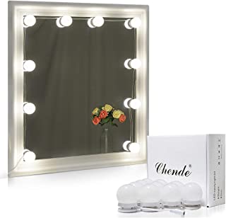 Chende Hollywood Style LED Vanity Mirror Lights Kit with Dimmable Light Bulbs, Lighting Fixture Strip for Makeup Vanity Table Set in Dressing Room (Mirror Not Include)