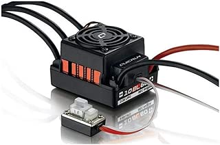 Hobbywing #QUICRUN-WP-10BL60 Hobbywing QuicRun Series RC Brushless Speed Controller Waterproof 60A Sensorless ESC #WP-10BL60 For 1/10 RC Red
