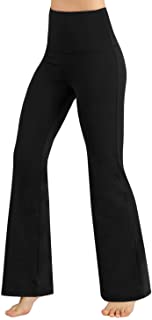 Women's Boot-Cut Yoga Pants Tummy Control Workout Non See-Through Bootleg Yoga Pants