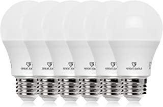 Great Eagle 100W Equivalent LED Light Bulb 1600 Lumens A19 5000K Daylight Non-Dimmable 15-Watt UL Listed (6-Pack)