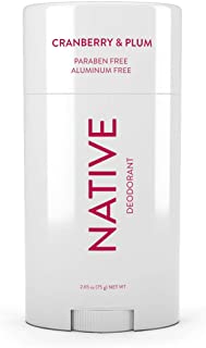 Native Deodorant - Natural Deodorant - Vegan, Gluten Free, Cruelty Free - Free of Aluminum, Parabens & Sulfates - Born in the USA - Cranberry & Plum