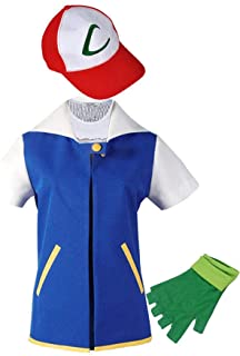 Adult Kids Cosplay Costume Jacket Gloves Hat Set Trainer Halloween Hoodie