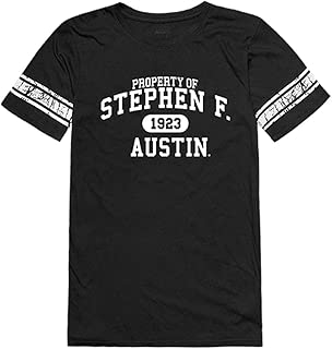 SFA Stephen F. Austin State University NCAA Women's Property Football Tee t Shirt, Small