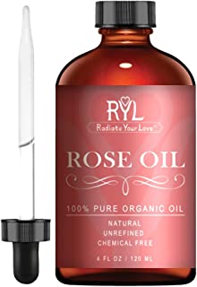Radiate Your Love Rose Essential Oil, 4 Fluid Oz - 100% Pure Therapeutic Grade Essential Oils Perfect for Aromatherapy, Relaxation, Skin Therapy & Oil Diffusers