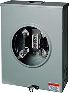 Square D by Schneider Electric UHTRS212B 200A Ringless Meter Socket With Horn Bypass (4-Jaw)
