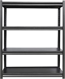 4-Tier Bookcase Multipurpose Industrial Shelf Display Rack Stand Storage Workstation Shelf