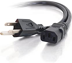 C2G 24240 Standard Power Cable, 5-15P to C13, 18 AWG, 1ft Black