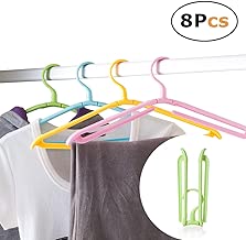 In kds Clothes Hanger Drying Racks Foldable Portable Lightweight Handy Home Outdoor Travel Random Colors (pack of 8)