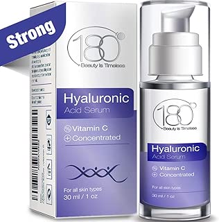 Hyaluronic Acid Serum For Face - 180 Cosmetics - Face Serum For Face and Eyes - Pure Hyaluronic Acid Serum for Reduced Wrinkles and Fine Line and Visibly Plumped and Hydrated Skin - 1oz