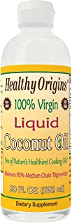 Healthy Origins Liquid Coconut Oil (93% MCT), 20 Ounce