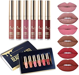 Beauty Glazed 6 PCS Matte Liquid Lipstick set Waterproof Long Lasting Birthday Edition Durable Liquid Lipgloss Beauty Cosmetics Makeup Set