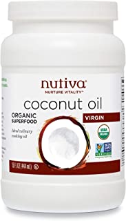 Nutiva Organic, Unrefined, Virgin Coconut Oil, 15 Fl Oz (Pack of 1)