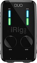 IK Multimedia iRig PRO DUO 2 channel professional audio interface for iPhone, iPad and Mac/PC