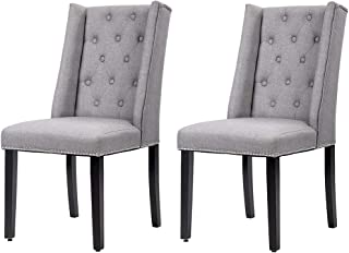 Dining Chairs Set of 2 Dining Room Chairs for Living Room Kitchen Chairs Mid Century Modern Chair upholstered Parsons Chair for Restaurant Home