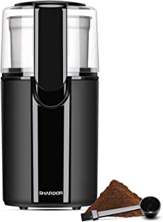 SHARDOR Coffee Grinder Electric, Electric Coffee Blade Grinders with Removable Stainless Steel Bowl, Black