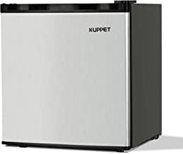 KUPPET Compact Upright Freezer, Single Door, Reversible Stainless Steel Door, Adjustable Removable Shelves, 1.1 cu. ft.