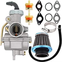 PZ20 Carburetor for Kazuma Baja 50cc 70cc 90cc 110cc 125cc TaoTao 110B NST SunL Chinese Quad 4 Stroke ATV 4 Wheeler Go Kart Dirt Bike Honda CRF50F XL75 CRF80F XR50R with Air Fuel Filter