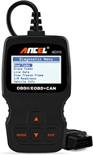 ANCEL AD310 Classic Enhanced Universal OBD II Scanner Car Engine Fault Code Reader CAN Diagnostic Scan Tool-Black