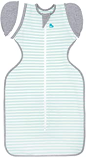 Love To Dream Swaddle UP 50/50 Transition Bag, Mint, Medium, 13-19 lbs, Patented Zip-Off Wings, Gently Help Baby Safely Transition from Being swaddled to arms Free Before Rolling Over