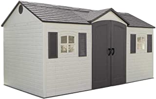 Lifetime 6446 Outdoor Storage Shed with Shutters, Windows, and Skylights, 8 by 15 Feet
