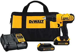 Dewalt DCD771C2 20V MAX Cordless Lithium-Ion 1/2 inch Compact Drill Driver Kit