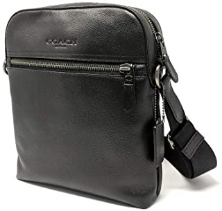 Houston Flight/Messenger Bag Smythe Leather (Black)