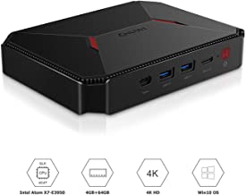 CHUWI GBox Pro Fanless Mini PC, Intel Atom X7-E3950,Win10 (64-bit) Desktop Computer with 4GB DDR4/64GB eMMC, Support Gigabit Ethernet, Linux, BT 4.0, 4K, Dual WiFi