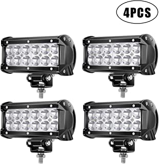 7Inch LED Light Bar TURBO SII LED Work Light Spot LED Lights Off Road Driving Lights Led Pods Fit Jeep Trucks Atv Off Road Lights Boat Lighting Led Backup Light(4 Pack)