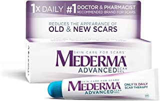 Mederma Advanced Scar Gel - 1x Daily: Use less, save more - Reduces the Appearance of Old & New Scars - #1 Doctor & Pharmacist Recommended Brand for Scars - 0.7 ounce
