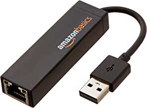 AmazonBasics USB 2.0 to 10/100 Ethernet Port LAN Internet Network Adapter