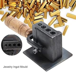 Reversible Jewelry Ingot Mould Oil Groove Mold Making Tools Melting Casting Metal Tool for Sheet Bar Gold Silver Casting, 20 8 8cm